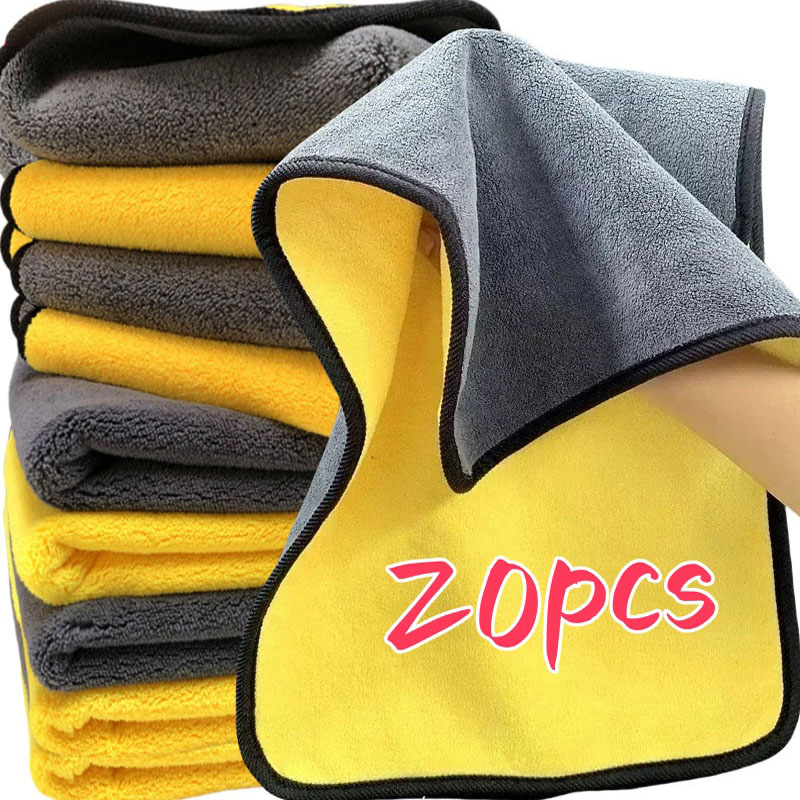 두꺼운 극세사 천, 이중 레이어 세차 건조 타월, 초흡 - Microfiber Car Drying Towel Super Absorbent 리뷰 및 가격