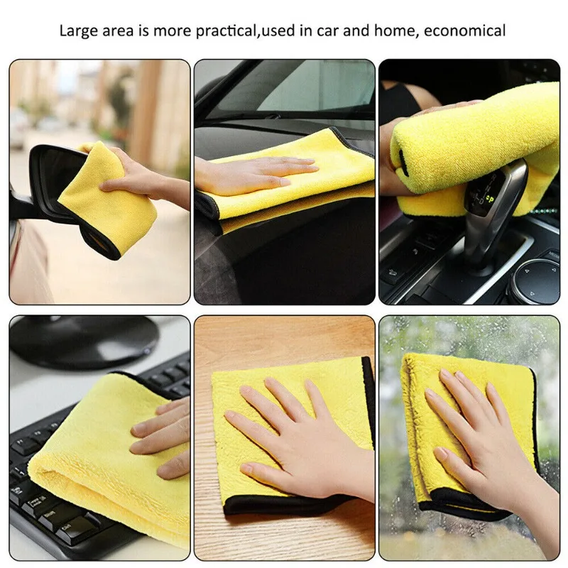 두꺼운 극세사 천, 이중 레이어 세차 건조 타월, 초흡 - Microfiber Car Drying Towel Super Absorbent 리뷰 및 가격